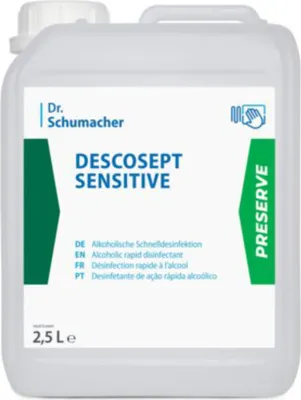 Produktbild von Dr.Schumacher - DESCOSEPT SENSITIVE - Flächendesinfektionsmittel - 2,5 L