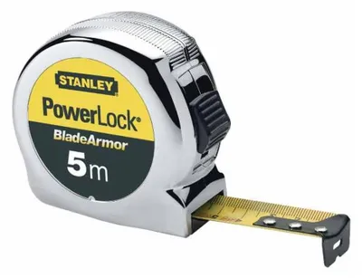 STANLEY Rollmaßband MicroPowerLock 5 m x 25 mm mit BladeArmor® Schutz