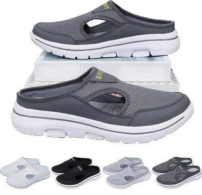 Productafbeelding van Comfortabele herensandalen voor sport, ademend, met voetboogondersteuning en antislipzool, maat 44