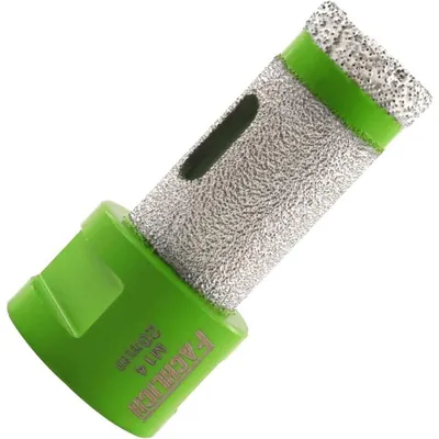 Image de Forets diamantés de 20 mm, filetage M14, pour carrelage, céramique, granit, marbre, adaptés au perçage à sec