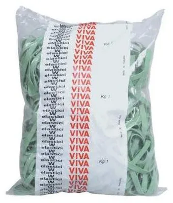 Immagine prodotto di Fettucce Elastiche Viva 1 Kg 120 Mm X 8 Mm F8X120 Verde