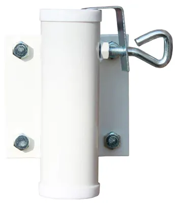 Imagen del producto de Soporte de parasol de pared blanco Ø 40 mm