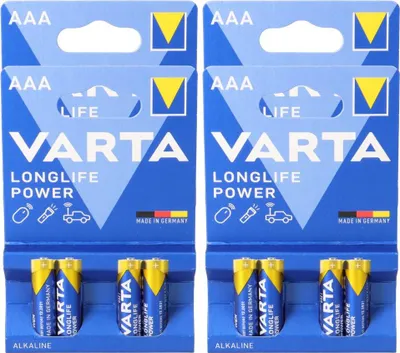 Immagine prodotto di 16 batterie Varta 4903 Longlife Power AAA Micro in blister da 4 pezzi