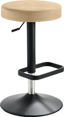 Produktbild von Barstuhl Mayer Sitzmöbel 1200 44 x 44 x 55 cm Stahl schwarz/beige