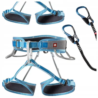 Produktbild von Via Ferrata Twist Tech Eco Captur Lite Swivel Set - (Art. 05628) - Ocun, Farbe:Grey / Blue, Größe:L-XL