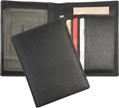 Produktbild von Ausweistasche / aus Leder / mit Kreditkartenfächer / Farbe: schwarz