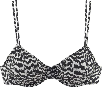 Produktbild von LASCANA Bügel-Bikini-Top Clara schwarz-creme Größe 36 Cup F
