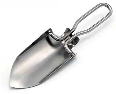 Immagine prodotto di Pala da giardino pieghevole in acciaio inossidabile - pala per piantare e trapiantare - utensile da giardino portatile multifunzionale - 1 pezzo