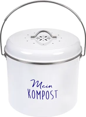 Produktbild von GRÄWE Komposteimer Metall weiß