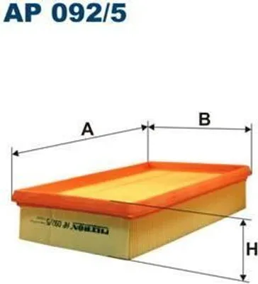 Produktbild von Luftfiltereinsatz AP 092/5 für FIAT STILO 1.8/1.9D/2.4 270x171x56 mm