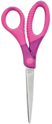 Bastelschere Gripy, spitz, Edelstahl, 17,5 cm, rosa