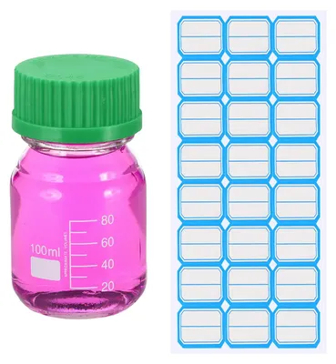 Medienflasche 100 ml, GL45 Schraubdeckel, Glas, Labor
