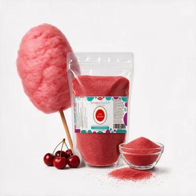 Produktbild von Aroma Zuckerwattezucker Kirsche Geschmack 1 kg Beutel