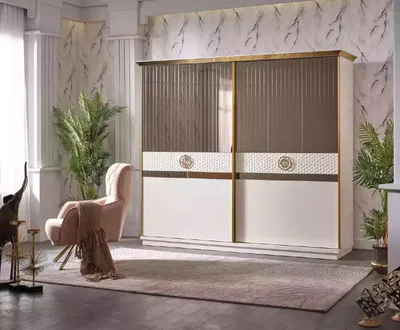 Produktbild von Kleiderschrank mit Schiebetüren r moderner Schränke 260cm Schrank