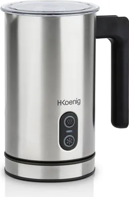 Immagine prodotto di Montalatte elettrico, 0,24 litri, 3 funzioni, 500 W, temperatura 65°C, senza BPA, acciaio inox, grigio. MLK8_H.Koenig