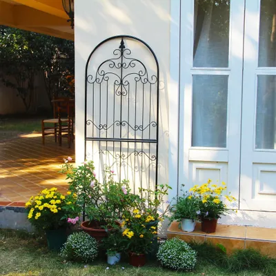 Produktbild von Garten-Spalier für Kletterpflanzen aus Metall, 180 cm x 65 cm