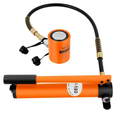 Produktbild von Manueller hydraulischer Zylinderheber, 20T Tragfähigkeit, Stahlkonstruktion, Orange