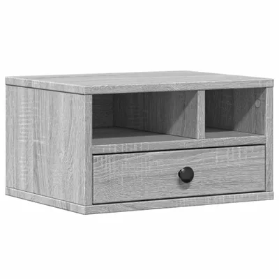 Obrázek produktu pro vidaXL Stojan na tiskárnu Grey Sonoma 40x32x22,5 cm Materiál na bázi dřeva