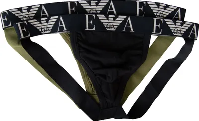 Immagine prodotto di Jockstrap EMPORIO ARMANI sospensorio confezione 2 capi slip uomo elastico a vista cotone elasticizzato articolo 111932 4F715, EUR XL - CN 175/100 - BR EG - MX EG, Cotone 95%,Spandex 5%