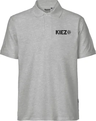 Produktbild von Huuraa Herren Polo Shirt Kiez Kompass M Sport Grey Bio Baumwolle Fairtrade Poloshirt Geschenkidee