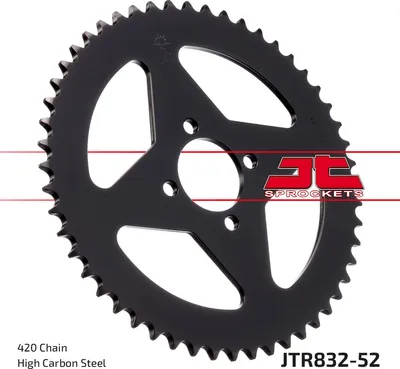 Image de Pignon de transmission arrière pour moto. En acier