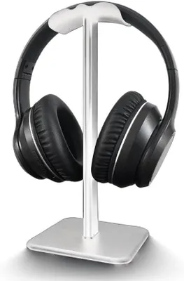 Produktbild von Ibenzoa® Flexibler Kopfhörerhalter aus TPU mit Anti-Rutsch-Silikonpads – kompakte, kratz‑ und druckschützende Aufbewahrung für Over‑Ear, On‑Ear & In‑Ear