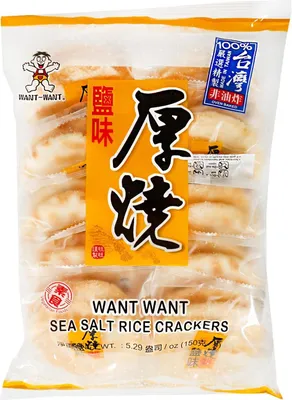 Produktbild von Want Want Sea Salt Reiscracker 150g