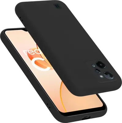 Produktbild von Cadorabo Schutzhülle für Realme C31 Hülle in Schwarz Handyhülle Case Cover TPU Etui