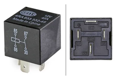 Obrázek produktu pro HELLA 4RA 933 332-451 Relé, provozní proud - 12V - 4pólové - rozpínací kontakt - počet: 1