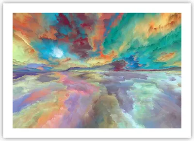 Produktbild von Poster - Poster ohne Rahmen - Abstraktion modern - 70x50 cm - Wand Bild - Wanddeko - Wandbilder - Kunstposter - Wandposter - Bilder - Kunstdruck - Wanddekoration - Wandbild - P2XAA70x50-4027