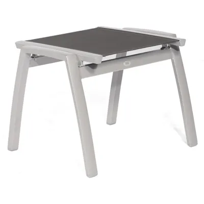 Produktbild von Sonnenpartner Fußhocker Star Aluminium mit Textilen silber Sitzhocker