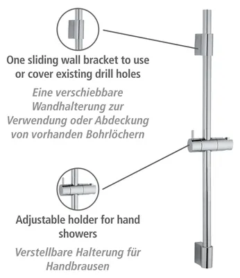 Produktbild von Duschstange Classic Chrom 70 cm