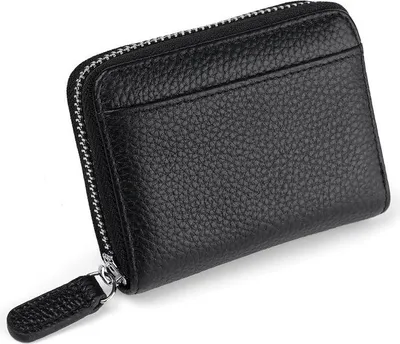 Produktbild von INF Neues RFID-blockierendes Kartenetui aus Leder mit 20 Kartenfächern Schwarz