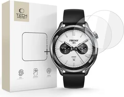Image de Tech-Protect Glass Fit+ 2-Pack pour Xiaomi Watch S4 - Clair