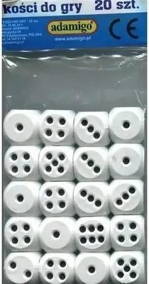 Obrázek produktu pro ADAMIGO Hrací kostky 20 ks 06403