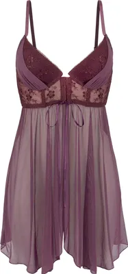Produktbild von LASCANA Negligé aubergine Größe 85 Cup E