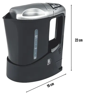 Produktbild von All Ride Wasserkocher 24V für LKW – Reisewasserkocher 0,8 L – LKW Wasserkocher 24 Volt – LKW, Boot und Wohnwagen – Thermoschutz – automatische Abschaltung – Schwarz