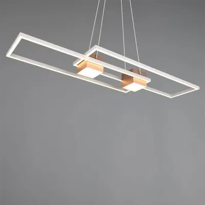 Image de Trio Leuchten LED Suspension Albany 37W, blanc chaud/blanc froid, coffee