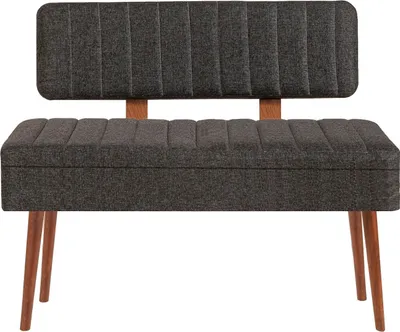 Produktbild von Skye Decor, Vina 1053 - 1 - Anthracite, Walnut, Sitzbänke, Bank, Nussbaum, 110 x 82,5 x 40 cm
