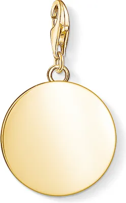 Produktbild von THOMAS SABO Charm-Anhänger "Coin" Silber vergoldet 1635-413-