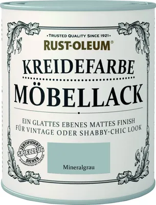 Produktbild von Rust-Oleum Kreidefarbe Möbellack 750 ml mineralgrau