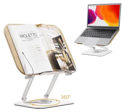Productafbeelding van Solidchoice - Houten Leesstandaard met 360 Graden Rotatie