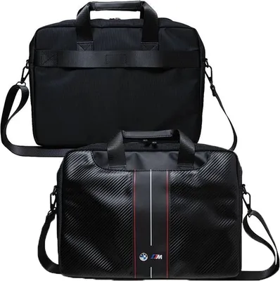 Zdjęcie produktu dla BMW Carbon Red Stripes - Torba na notebooka 16" (czarny)