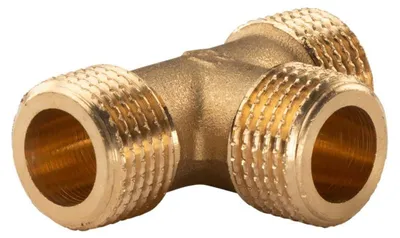Produktbild von Messing Gewinde-Fitting T-Stück 1/2'AG - 1/2'AG - 1/2'AG (DN15) - schwere Ausführung