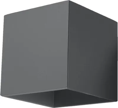 Produktbild von Wandleuchte QUAD 1 anthrazit 1xG9 8W Aluminium 10x12x10cm Sollux Lighting