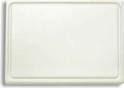 Image de F. DICK Planche à découper avec rainure à jus plastique blanc 265x325x18 mm, Planche de cuisine