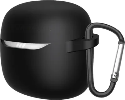 Zdjęcie produktu dla INF Silikonowe Etui Ochronne Kompatybilne z JBL Tune Flex 2 - Pokrowiec na Słuchawki Czarny