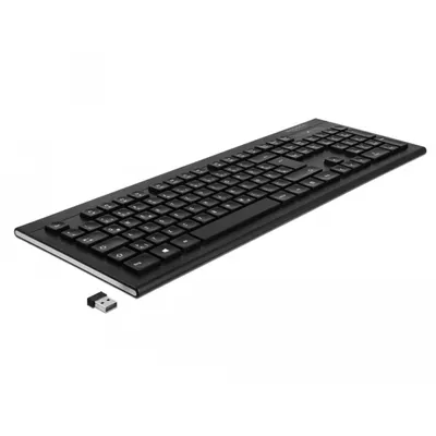 Produktbild von DELOCK USB Tastatur 2,4GHz kabellos schwarz