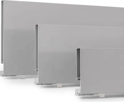 Image de Porte-assiettes Orderbox pour tiroir- 90x470 mm- Gris anthracite- Aluminium et Plastique