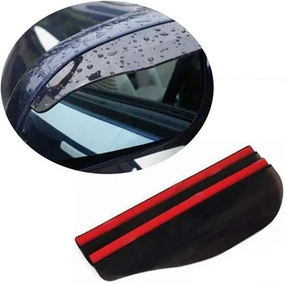 Image de Pièces automobiles : coques de rétroviseurs extérieurs, lot de 2 (noir et transparent)